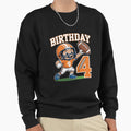 4Th Birthday Football Player Sweatshirt - Unique Graphic for Adults - T-Shirt, Sweatshirt, Hoodie