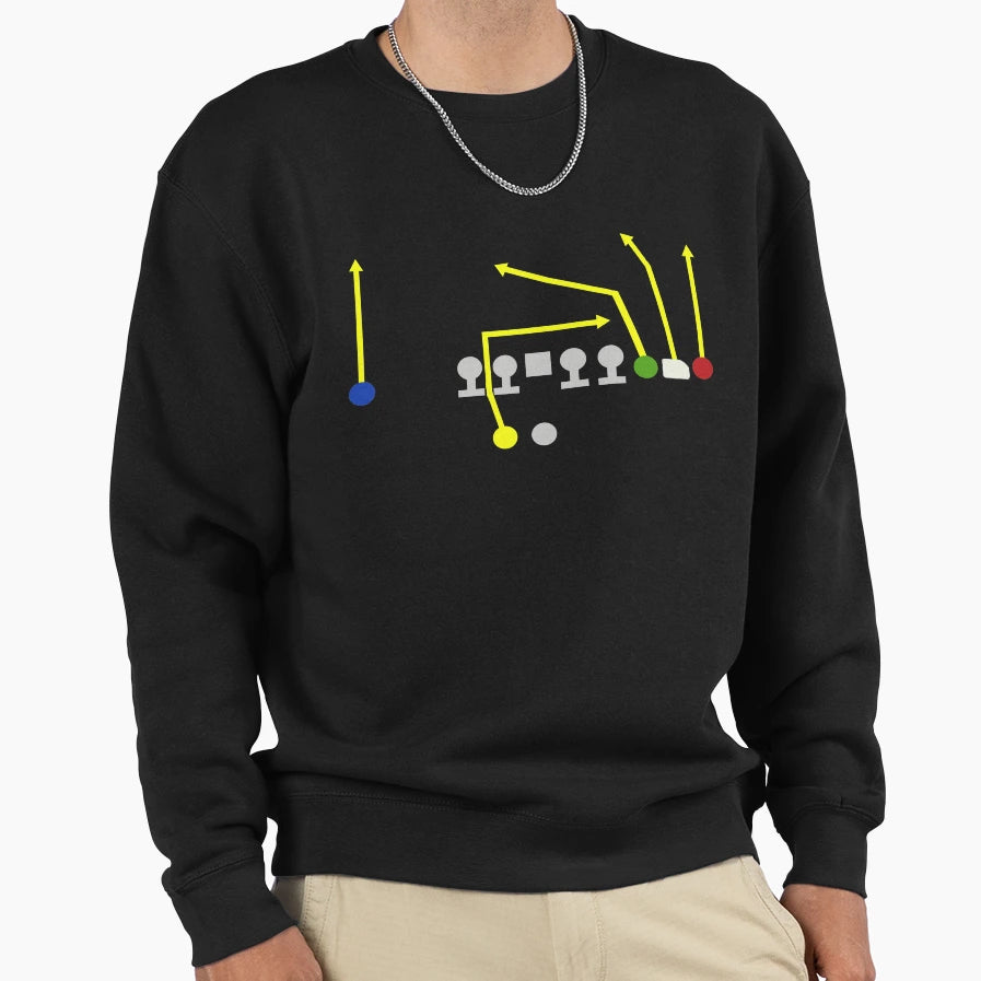 Ncaa Football Four Verticals Sweatshirt - Casual Everyday Wear Men Women - T-Shirt, Sweatshirt, Hoodie