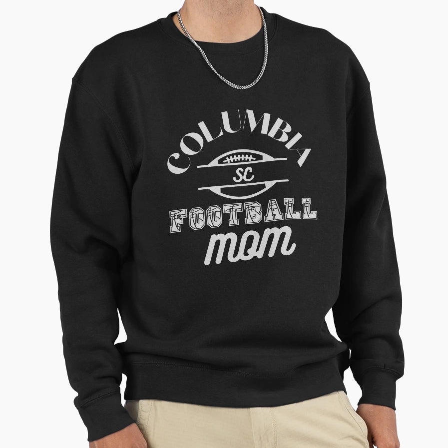 Columbia Sc Football Mom Sweatshirt - Graphic Print for Adults - T-Shirt, Sweatshirt, Hoodie