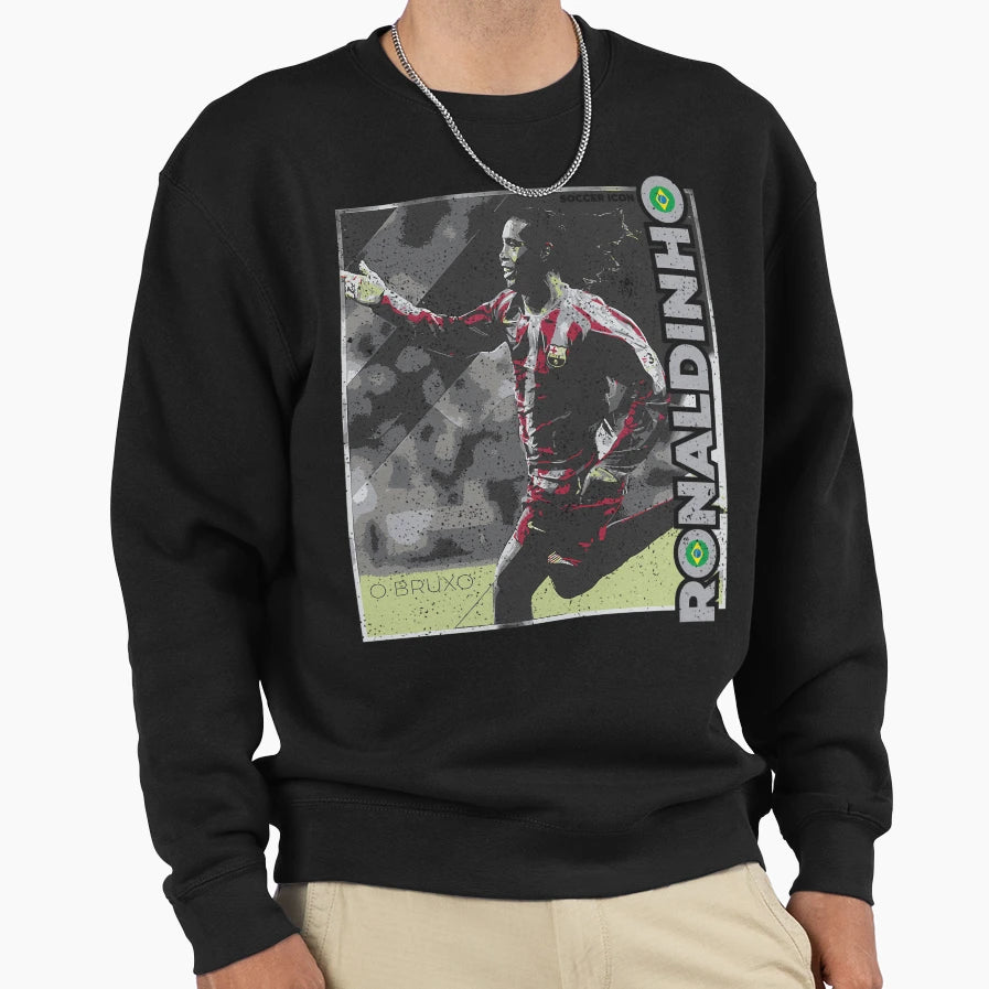 Ronaldinho Legend Football Sweatshirt - Casual Everyday Wear Men Women - T-Shirt, Sweatshirt, Hoodie
