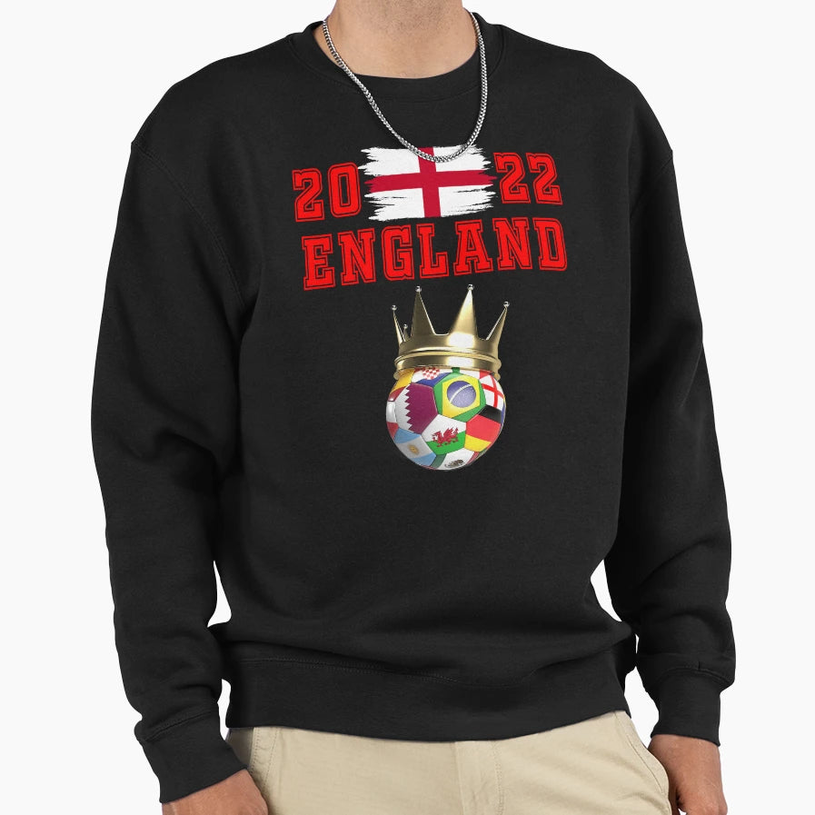 England Soccer World Cup Jersey 2022 Sweatshirt - Custom Art Print Unisex - T-Shirt, Sweatshirt, Hoodie