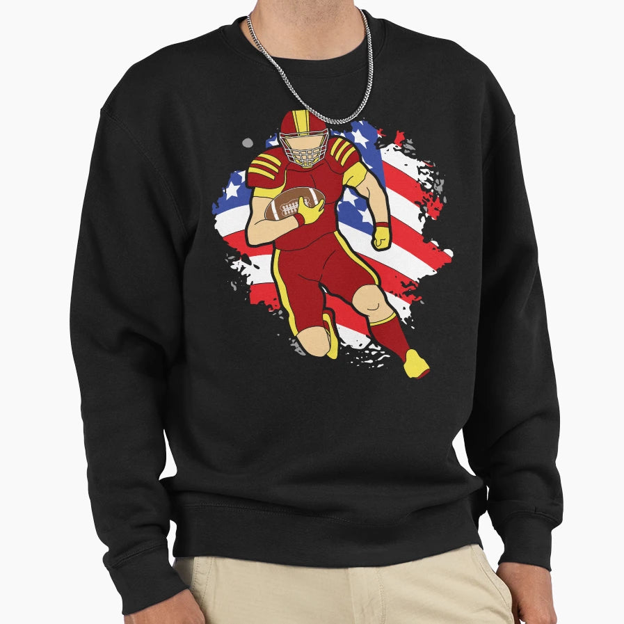 American Football Sweatshirt - Fun Novelty Design for Adults - T-Shirt, Sweatshirt, Hoodie