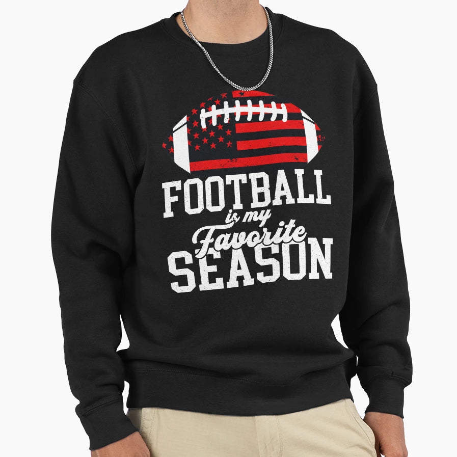 Patriotic Football Season T-Shirt - Unique Graphic for Adults - T-Shirt, Sweatshirt, Hoodie