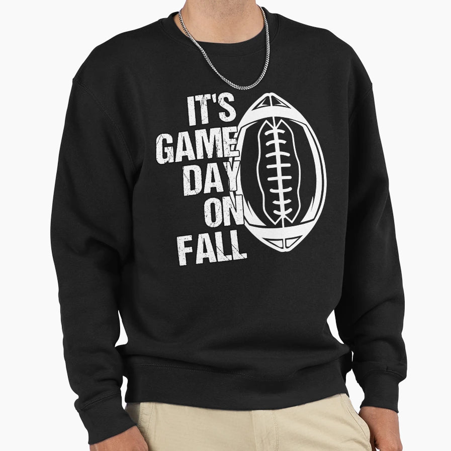 Fall Season Game Day American Sweatshirt - Unique Graphic for Adults - T-Shirt, Sweatshirt, Hoodie