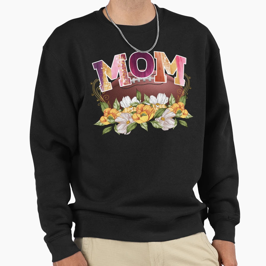 Mom American Football Sweatshirt - Novelty Apparel Unisex - T-Shirt, Sweatshirt, Hoodie
