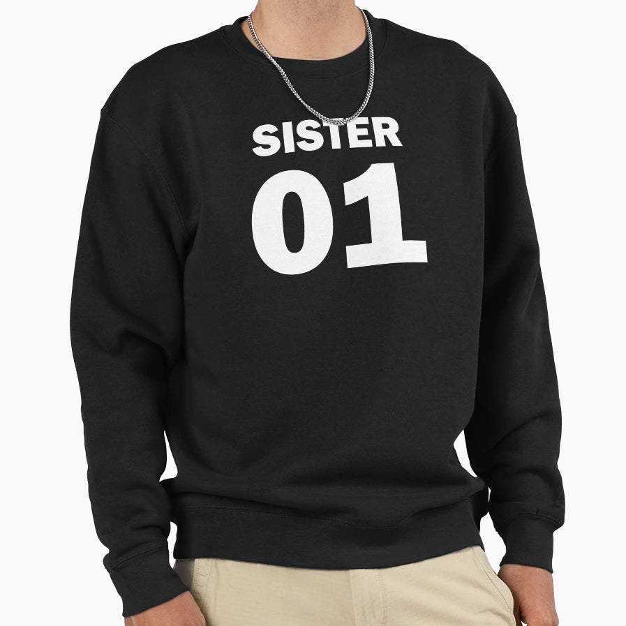 Sister 01 Sweatshirt - Minimalist Print for Adults - T-Shirt, Sweatshirt, Hoodie