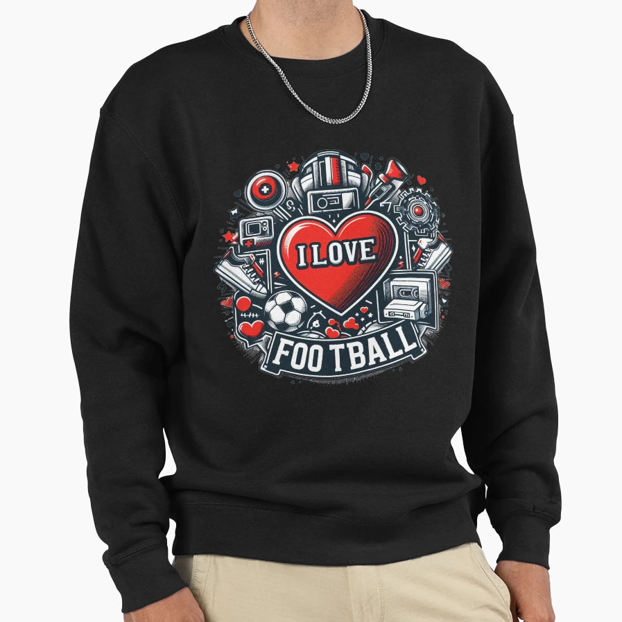 Love Game Football Inspired Sweatshirt - Aesthetic Graphic for Adults - T-Shirt, Sweatshirt, Hoodie