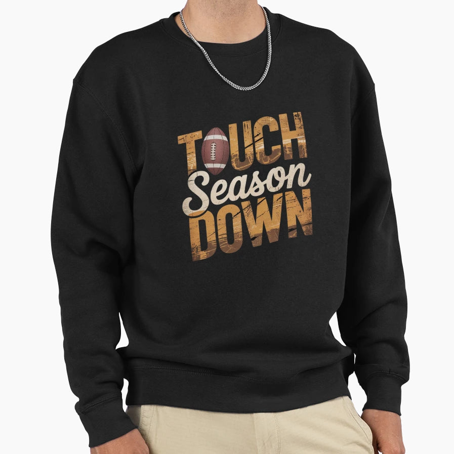 Touchdown Season Football Mama Sweatshirt - Custom Art Print Unisex - T-Shirt, Sweatshirt, Hoodie