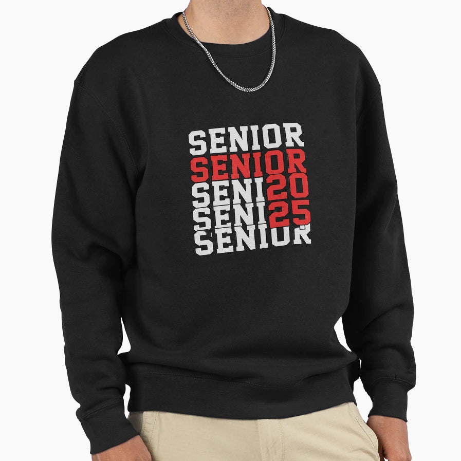 Senior Graduation Class 2025 Senior Sweatshirt - Trendy Graphic for Adults - T-Shirt, Sweatshirt, Hoodie