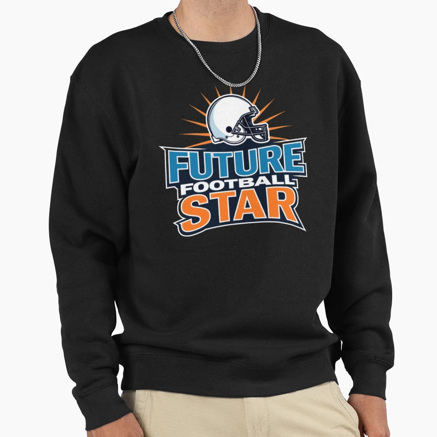 Future Football Star Sports Helmet Sweatshirt - Streetwear Style for Adults - T-Shirt, Sweatshirt, Hoodie