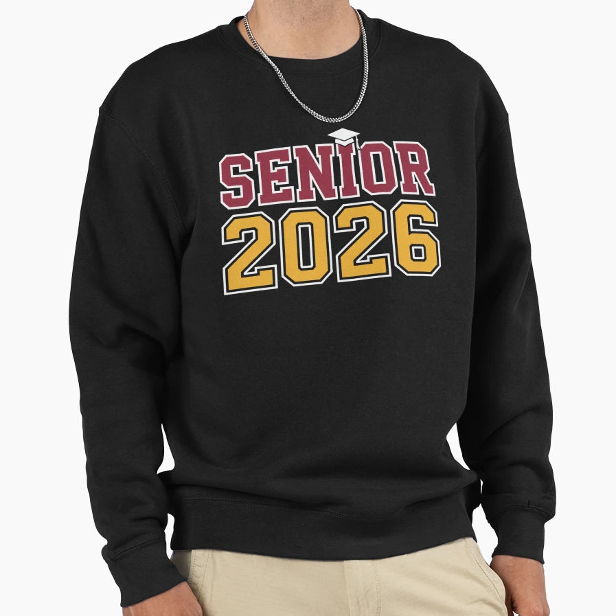 Senior 2026 Graduation Collegiate Sweatshirt - Streetwear Style Men Women - T-Shirt, Sweatshirt, Hoodie
