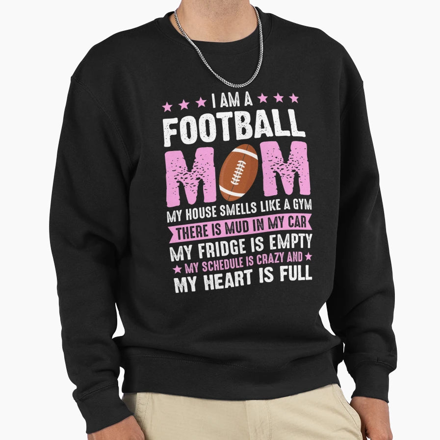 American Mom Is Best Football Fan T-Shirt - Novelty Apparel Men Women - T-Shirt, Sweatshirt, Hoodie