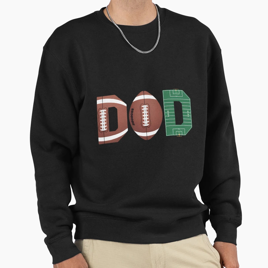 Dad 1 Year Old Football First Birthday Sweatshirt - Unique Graphic Unisex - T-Shirt, Sweatshirt, Hoodie