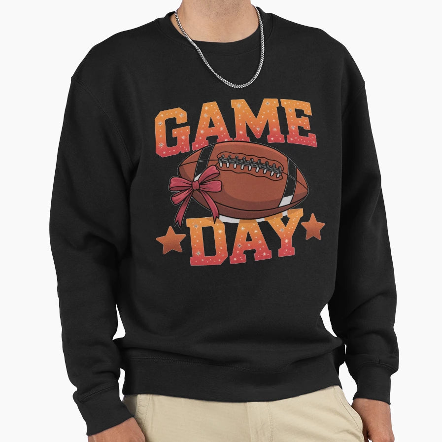 Game Day Football Sweatshirt - Minimalist Print Men Women - T-Shirt, Sweatshirt, Hoodie