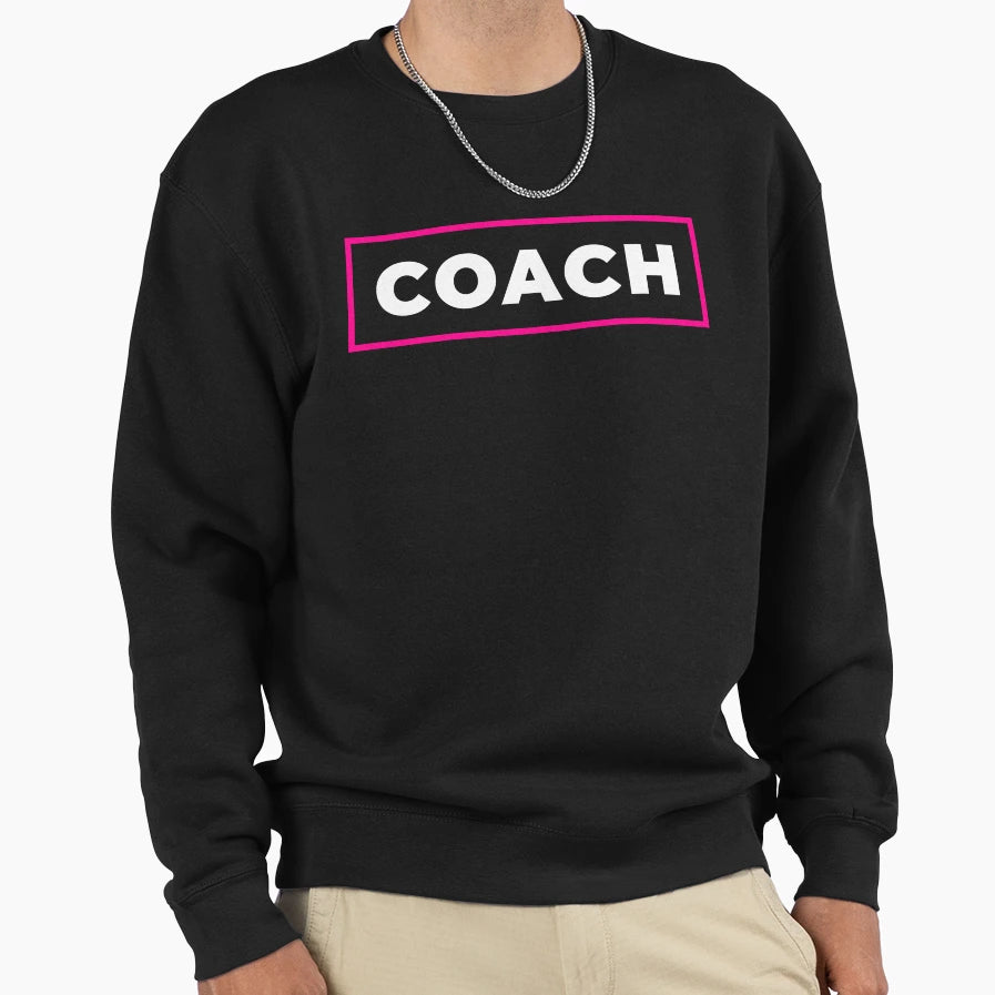 Coach Red Frame Sweatshirt - Fun Novelty Design Men Women - T-Shirt, Sweatshirt, Hoodie