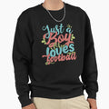 Just Who Loves Football Gift Product Sweatshirt - Trendy Graphic Men Women - T-Shirt, Sweatshirt, Hoodie
