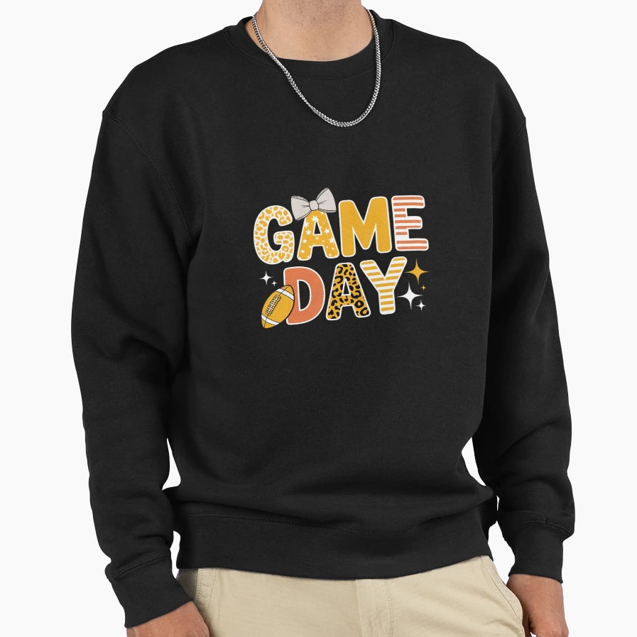 Game Day Football Girly Preppy Lace Sweatshirt - Novelty Apparel Unisex - T-Shirt, Sweatshirt, Hoodie