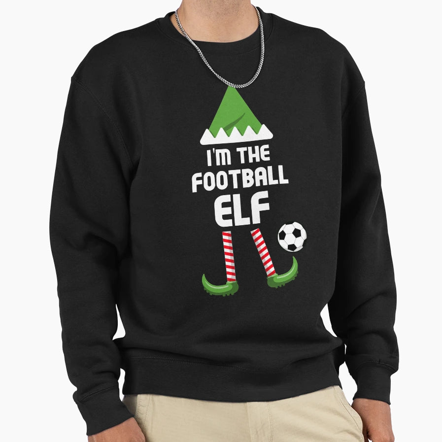 Football Soccer Elf Elf Sweatshirt - Novelty Apparel Unisex - T-Shirt, Sweatshirt, Hoodie