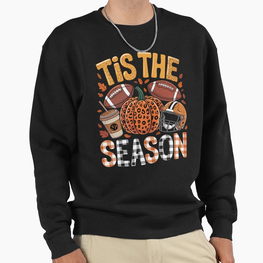 Thanksgiving Pumpkin Leopard Sweatshirt - Casual Everyday Wear Unisex - T-Shirt, Sweatshirt, Hoodie