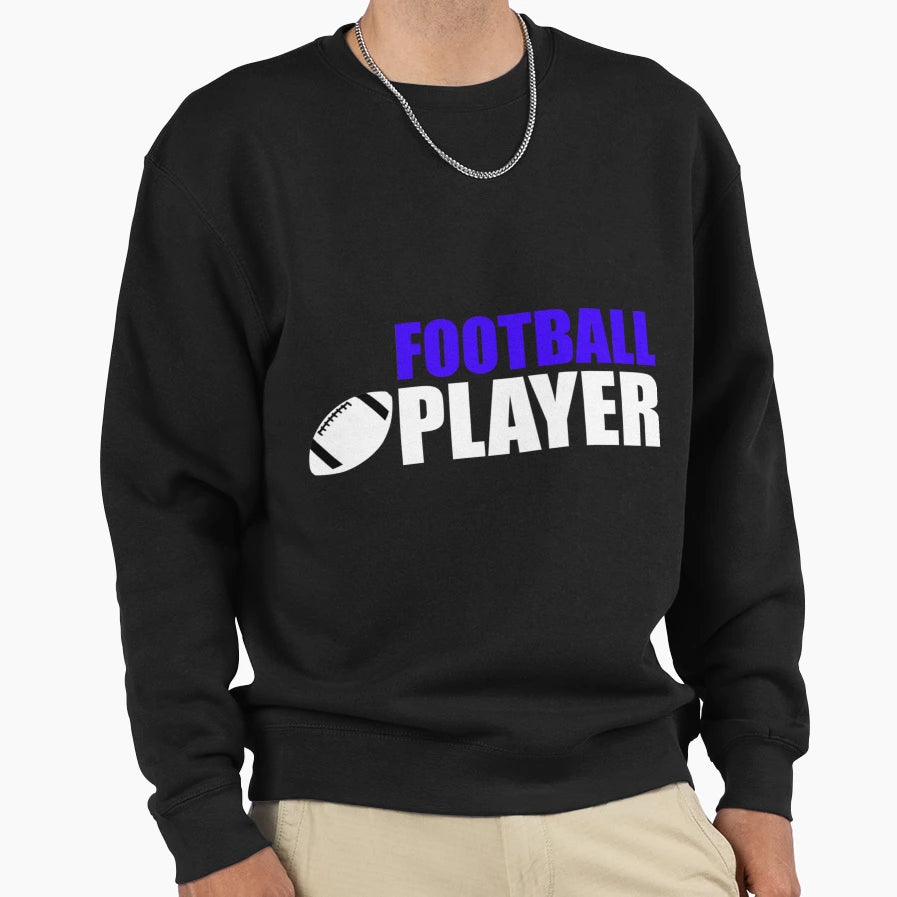 Football Player T-Shirt - Minimalist Print Men Women - T-Shirt, Sweatshirt, Hoodie