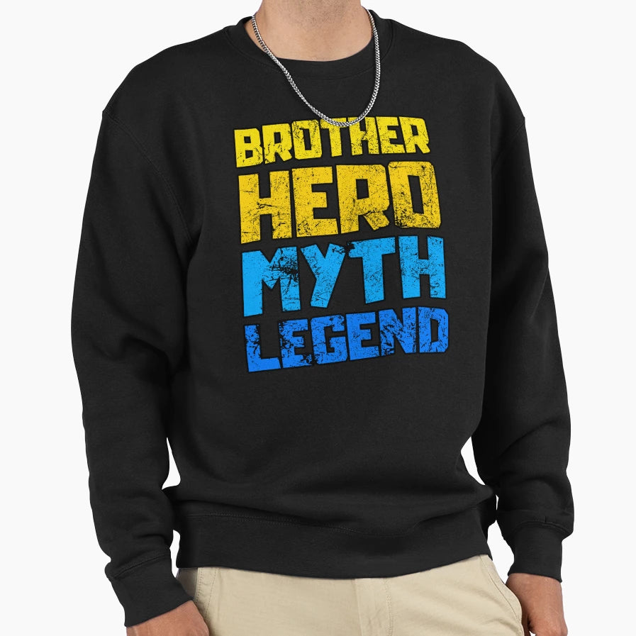 Brother Hero Myth Legend Sweatshirt - Aesthetic Graphic Men Women - T-Shirt, Sweatshirt, Hoodie