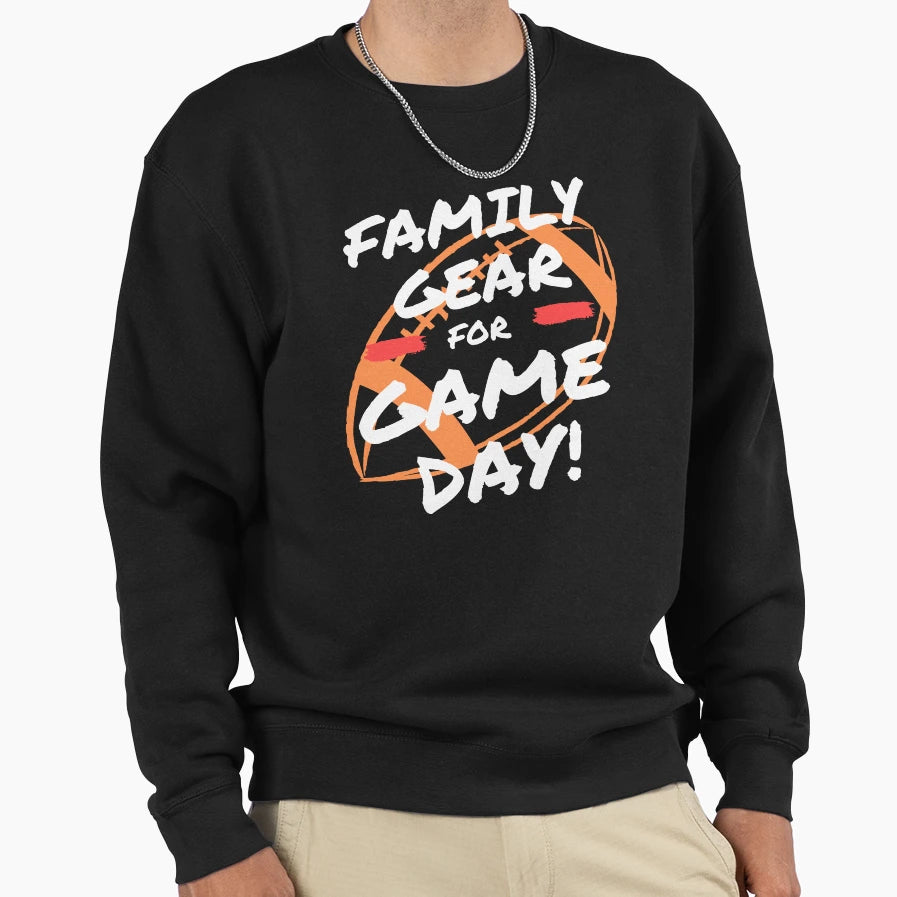 Football Family Gear Sweatshirt - Trendy Graphic for Adults - T-Shirt, Sweatshirt, Hoodie
