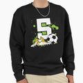 Football Birthday 5 Years Old 5Th Sweatshirt - Custom Art Print Men Women - T-Shirt, Sweatshirt, Hoodie