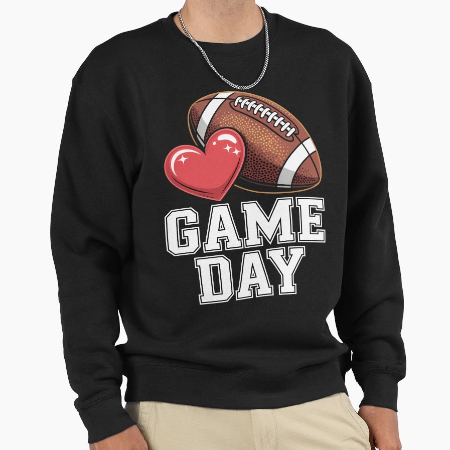 Game Day Football Sweatshirt - Novelty Apparel Unisex - T-Shirt, Sweatshirt, Hoodie