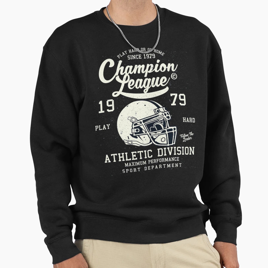 Champion League Football Sweatshirt - Trendy Graphic for Adults - T-Shirt, Sweatshirt, Hoodie