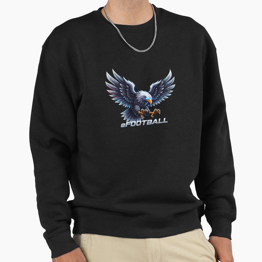 Efootball Majestic Eagle Mascot Sweatshirt - Graphic Print Unisex - T-Shirt, Sweatshirt, Hoodie