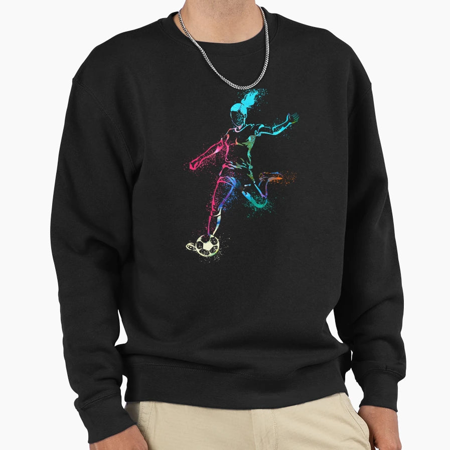 Womens Football Football Graffiti Sweatshirt - Minimalist Print Unisex - T-Shirt, Sweatshirt, Hoodie