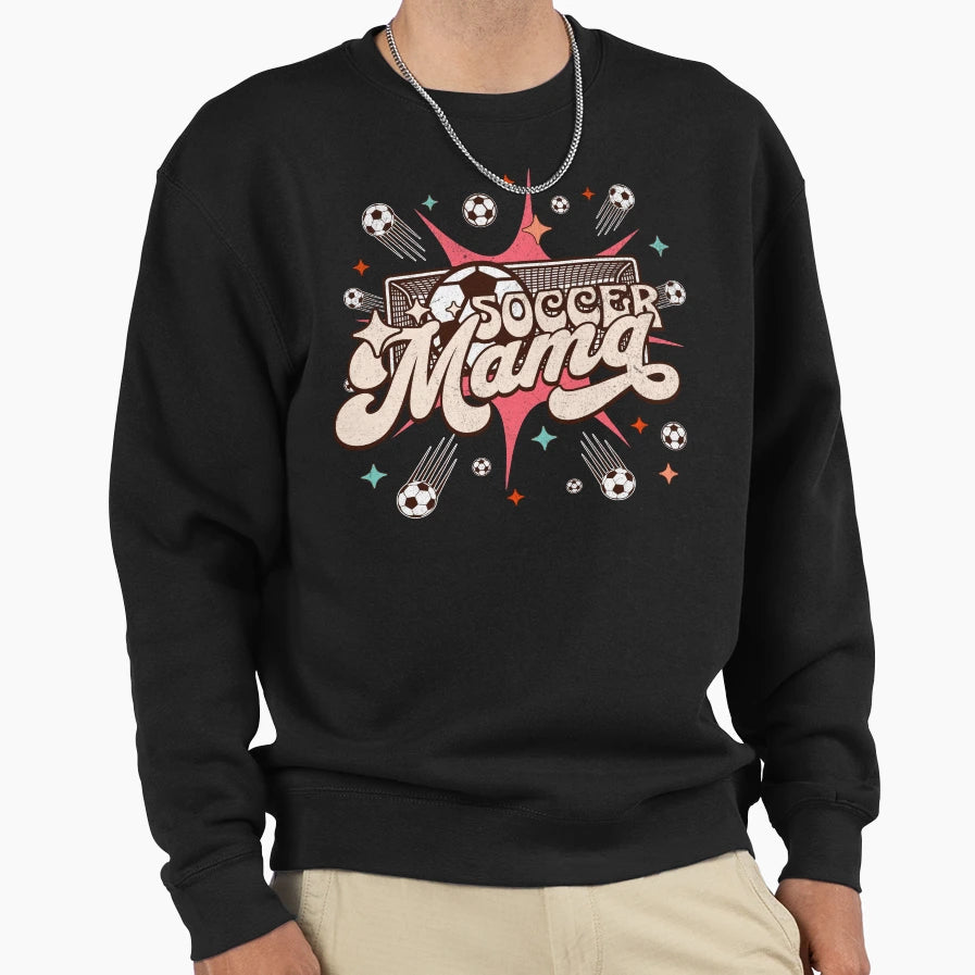 Soccer Mama Sweatshirt - Unique Graphic Unisex - T-Shirt, Sweatshirt, Hoodie