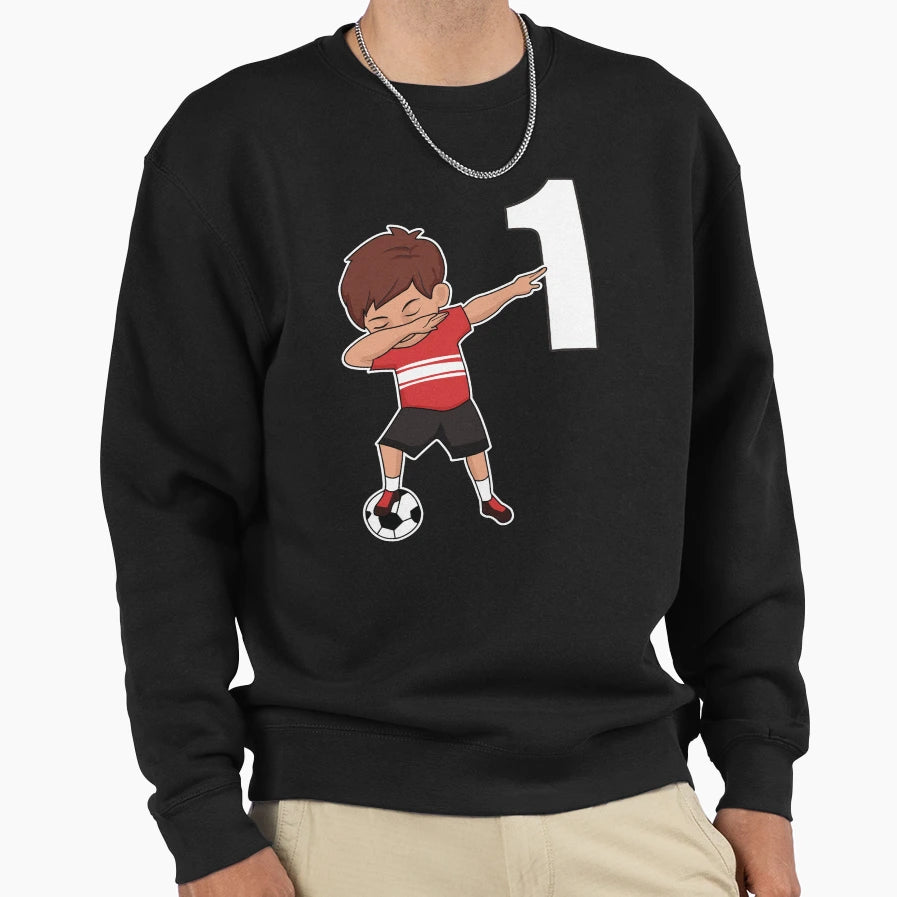 Awesome Soccer Player Number 1 Sweatshirt - Fun Novelty Design Men Women - T-Shirt, Sweatshirt, Hoodie
