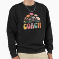 Groovy Floral Coach Wildflower Sweatshirt - Minimalist Print Unisex - T-Shirt, Sweatshirt, Hoodie