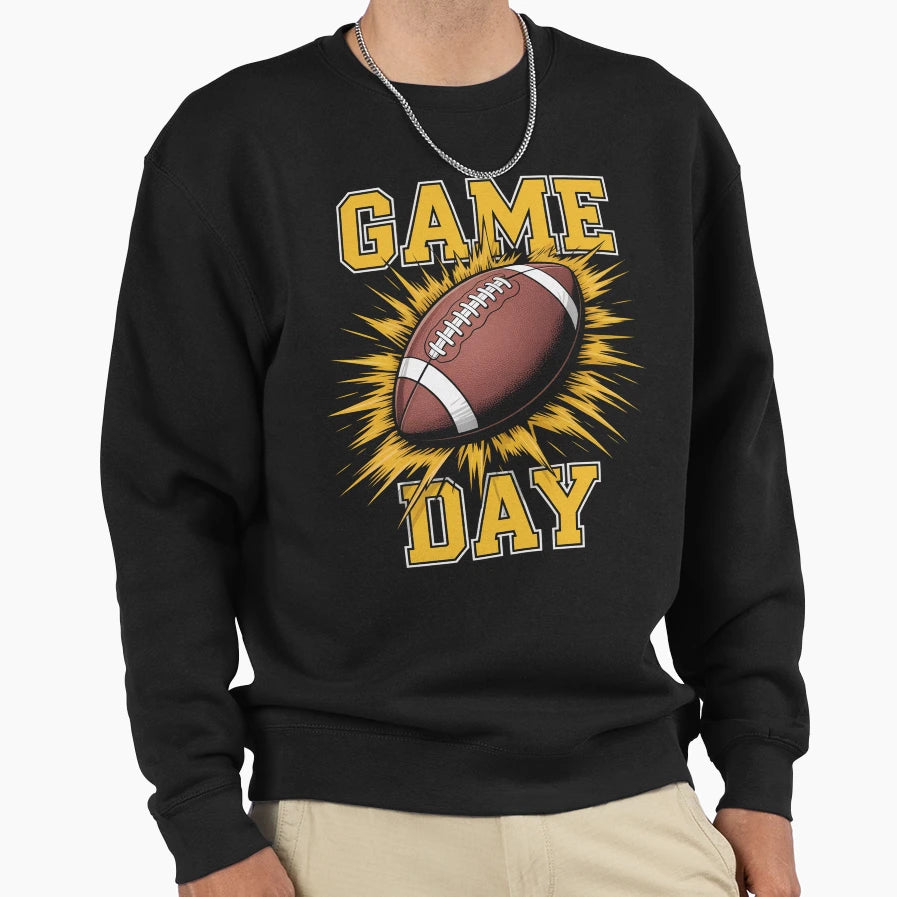 Game Day Football Sweatshirt - Aesthetic Graphic Unisex - T-Shirt, Sweatshirt, Hoodie