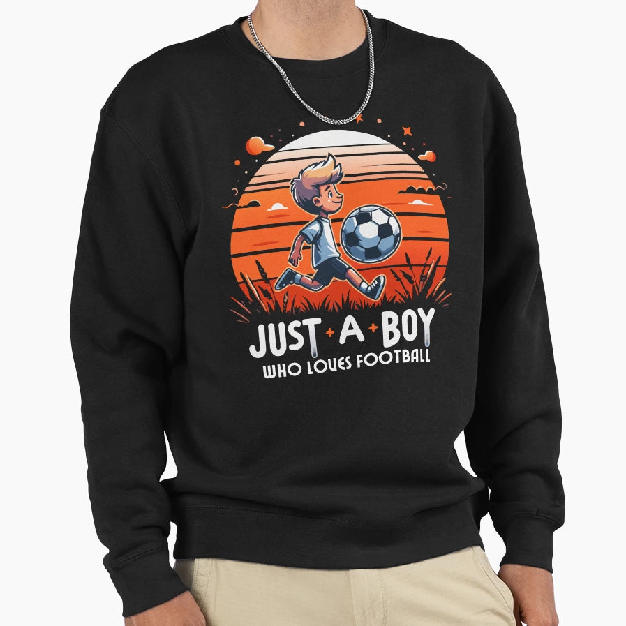 Just Who Loves Football Sunset Sweatshirt - Aesthetic Graphic Men Women - T-Shirt, Sweatshirt, Hoodie
