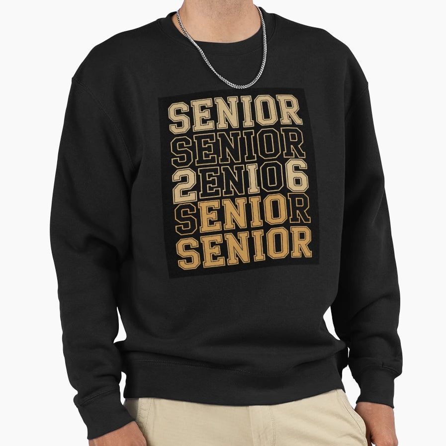 Senior 2026 Class 2026 Back To Sweatshirt - Fun Novelty Design for Adults - T-Shirt, Sweatshirt, Hoodie