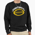 Gold Football Sweatshirt - Custom Art Print Men Women - T-Shirt, Sweatshirt, Hoodie