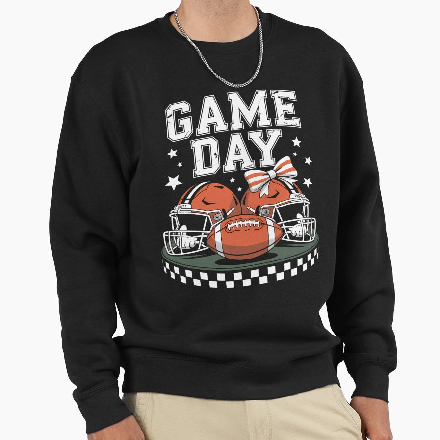 Game Day Football Fall Coquette Sweatshirt - Streetwear Style for Adults - T-Shirt, Sweatshirt, Hoodie