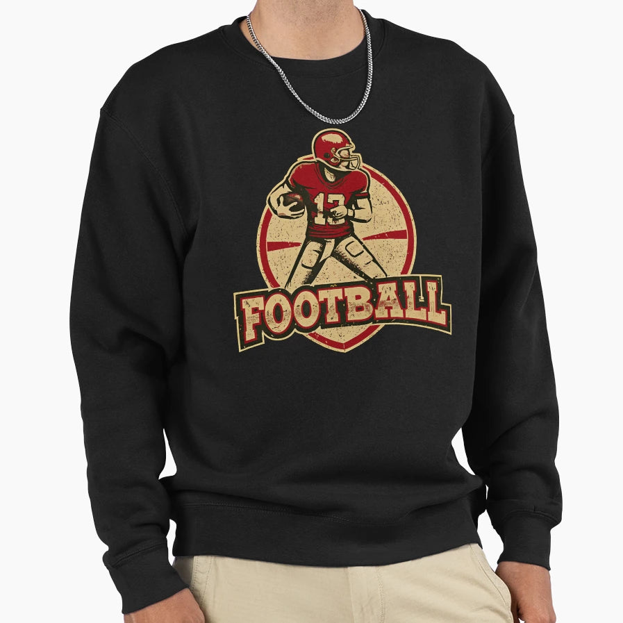 Football Sports Logo Sweatshirt - Novelty Apparel for Adults - T-Shirt, Sweatshirt, Hoodie
