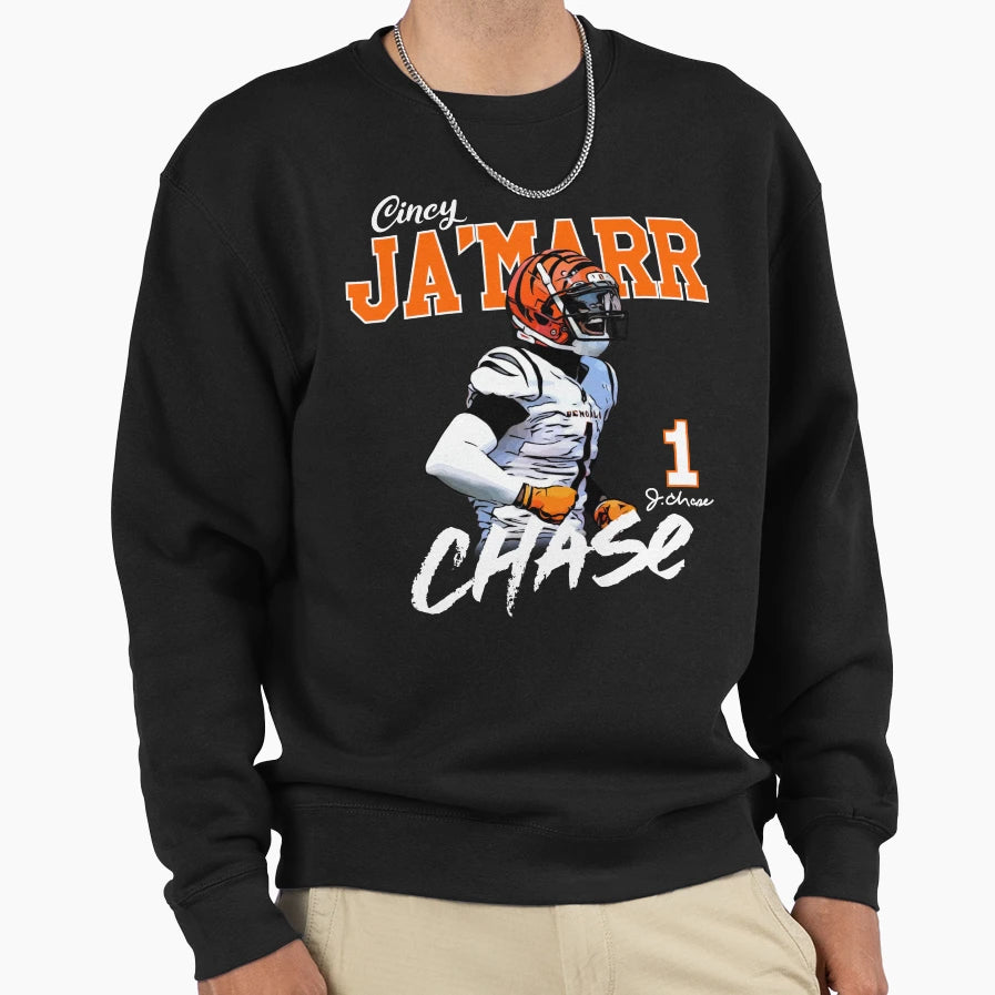 Jamarr Chase Sweatshirt - Streetwear Style Men Women - T-Shirt, Sweatshirt, Hoodie