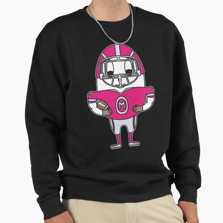 American Football Player Egg Sweatshirt - Novelty Apparel for Adults - T-Shirt, Sweatshirt, Hoodie