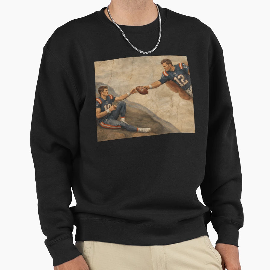 Creation TB And Drake Maye Sweatshirt - Trendy Graphic Men Women - T-Shirt, Sweatshirt, Hoodie