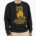 Husband Dad Fantasy Football Sweatshirt - Novelty Apparel for Adults - T-Shirt, Sweatshirt, Hoodie