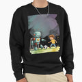 Robot And His Buddy Embarked Kickoff Sweatshirt - Minimalist Print Unisex - T-Shirt, Sweatshirt, Hoodie