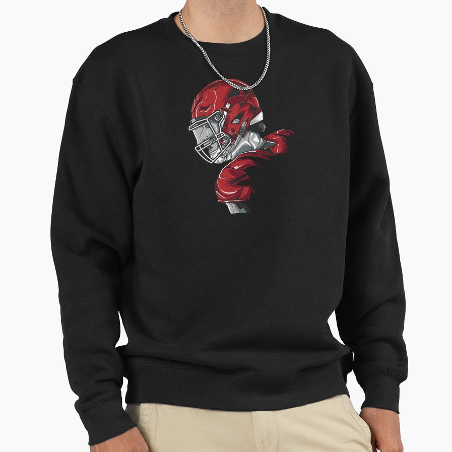 Football Player Sweatshirt - Custom Art Print for Adults - T-Shirt, Sweatshirt, Hoodie