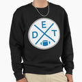 Detroit Football Emblem Det Pride Sweatshirt - Minimalist Print Men Women - T-Shirt, Sweatshirt, Hoodie