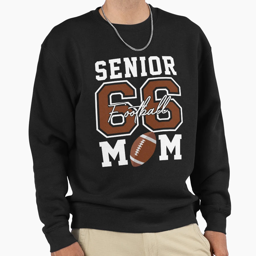 Senior Football Mom 2024 Senior T-Shirt - Graphic Print for Adults - T-Shirt, Sweatshirt, Hoodie