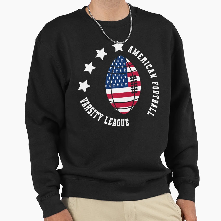 Varsity League American Football Sweatshirt - Novelty Apparel for Adults - T-Shirt, Sweatshirt, Hoodie
