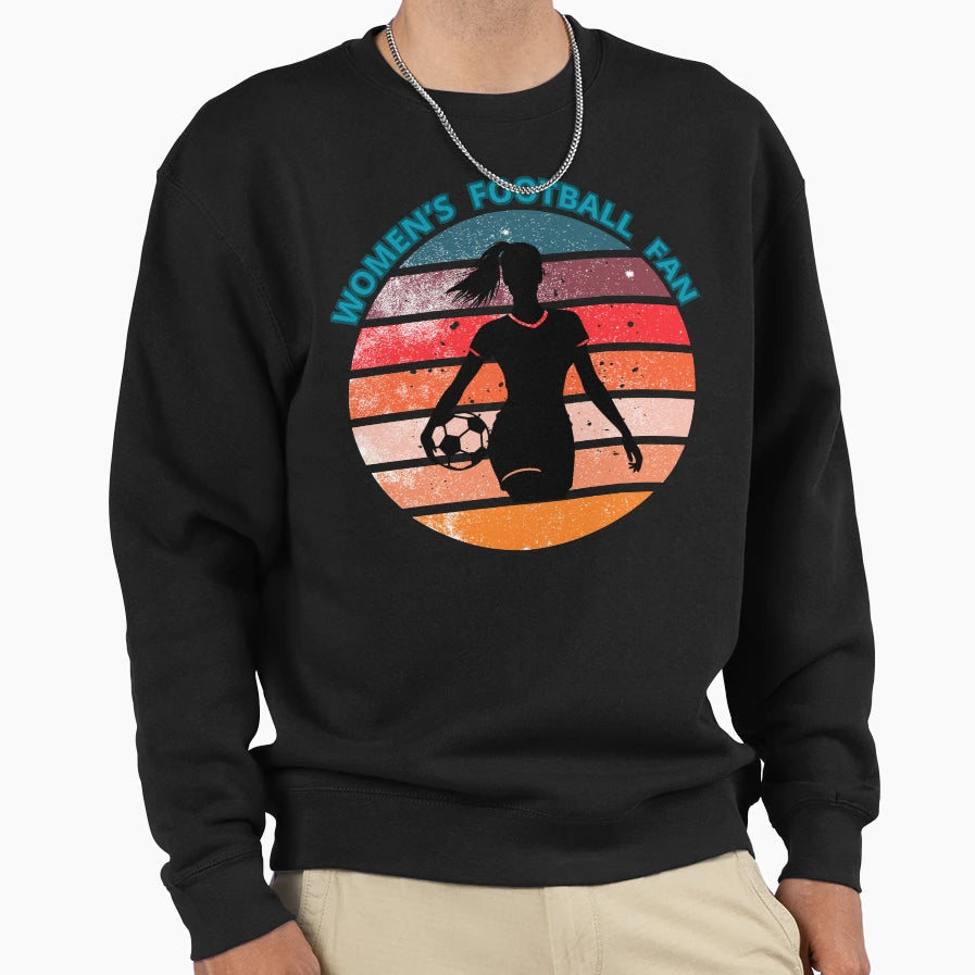 Womens Football Fan Sweatshirt - Minimalist Print Men Women - T-Shirt, Sweatshirt, Hoodie